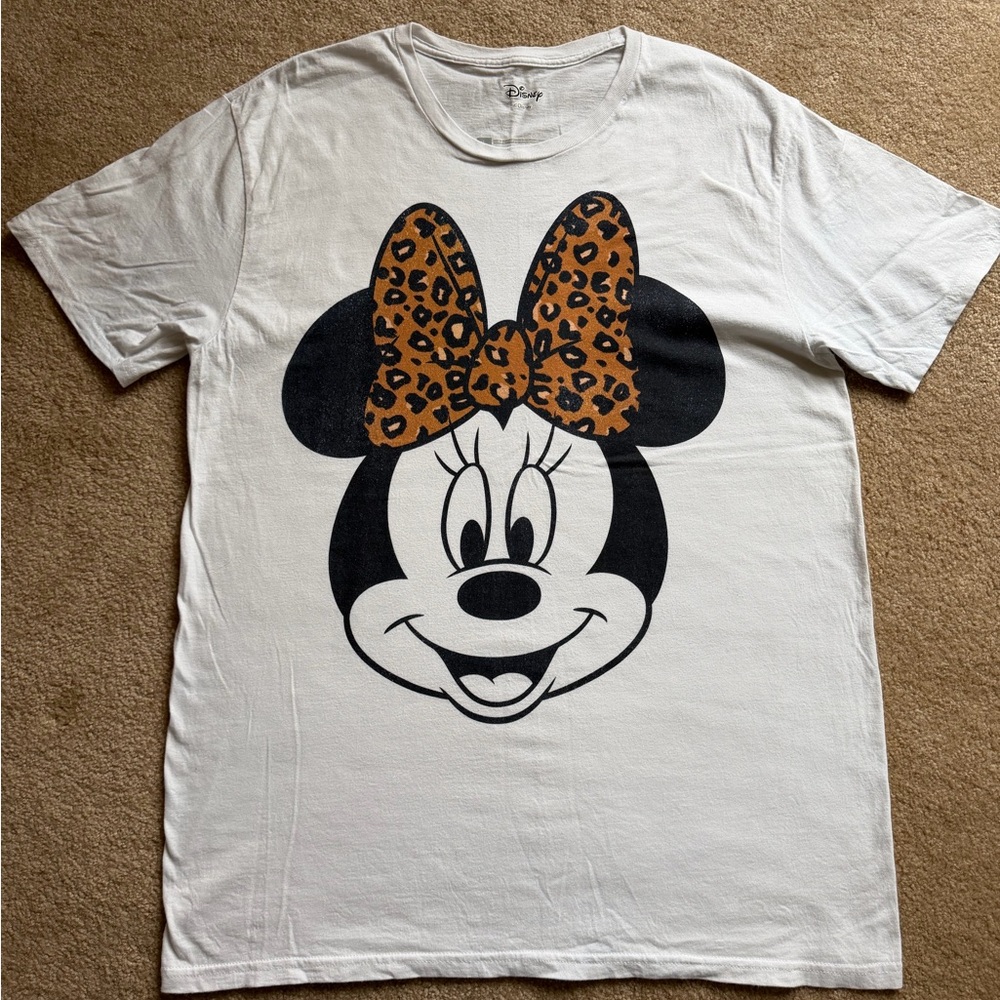Disney Women’s White T-Shirt Minnie Mouse